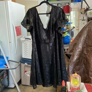 Torrid black floral dress